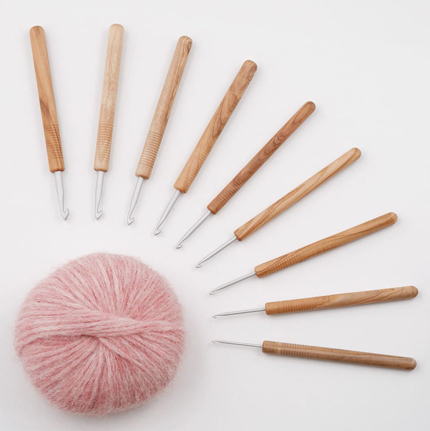 Häkelnadel mit Olivenholzgriff • addi