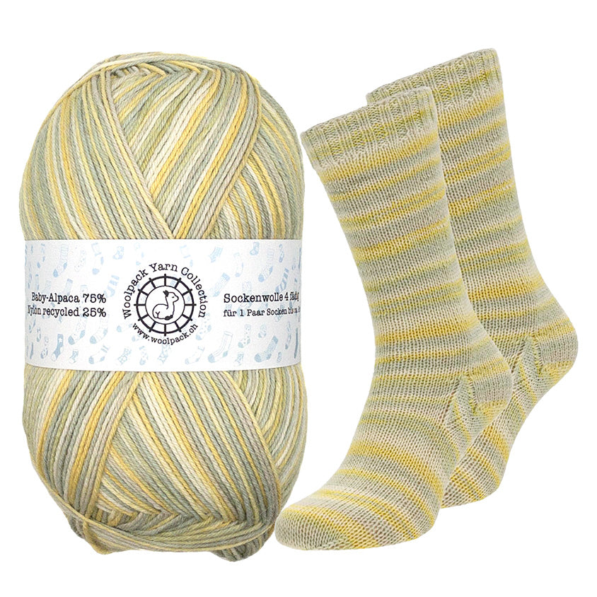 Baby-Alpaka Sockenwolle 4fädig • Alpaca, Woolpack Yarn Collection