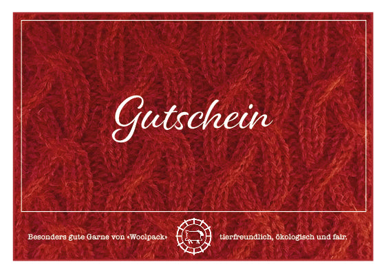Geschenkgutschein, gedruckt