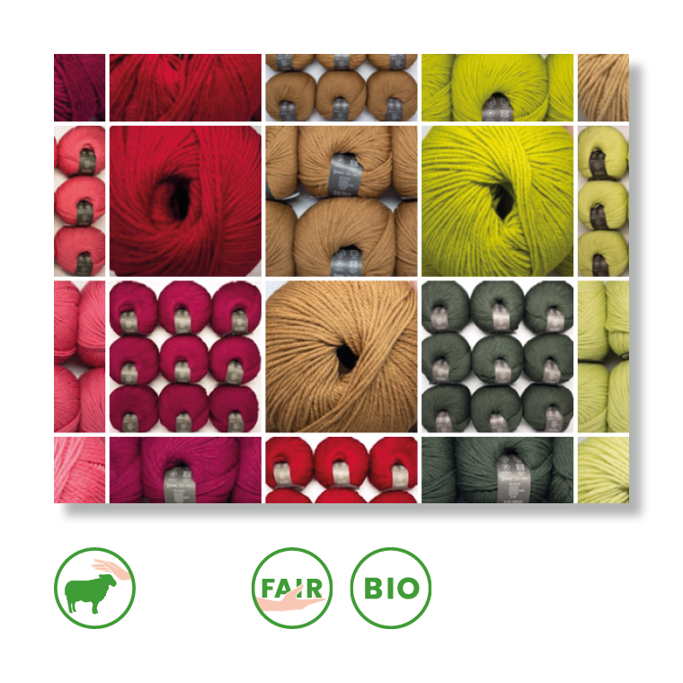 Munja • Laine vierge mérinos bio, sans mulesing, Wollspinnerei Vetsch