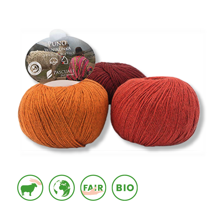Puno Winikunka • Coton bio, Alpaga, Pascuali filati naturali