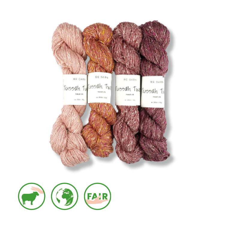 Tussah Tweed • Soie sauvage non-violente, BC Garn