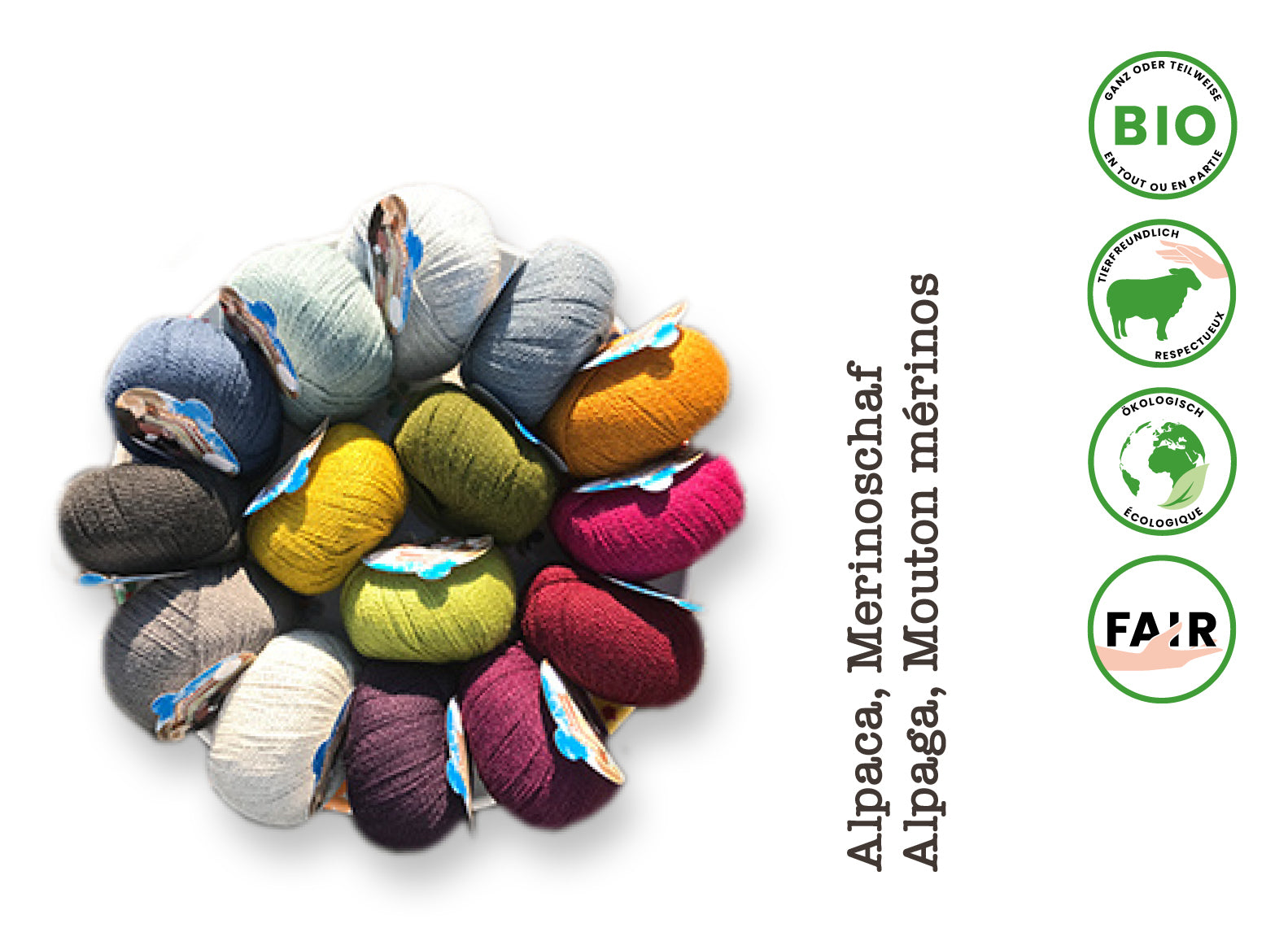 Balayage • Alpaca und Bio-Merino, Pascuali filati naturali