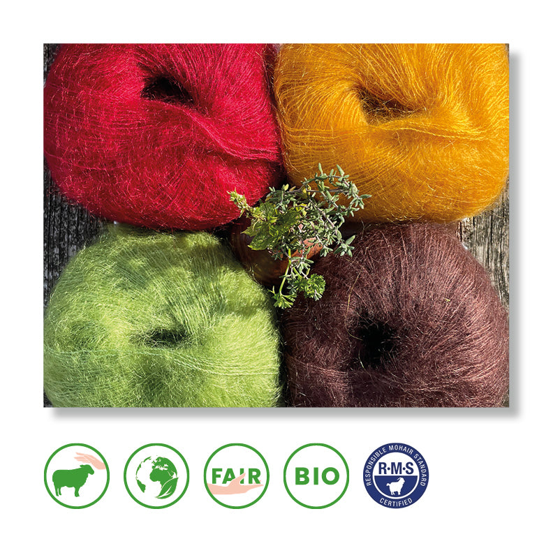Kid Cotton • Mohair RMS & coton bio, BC Garn