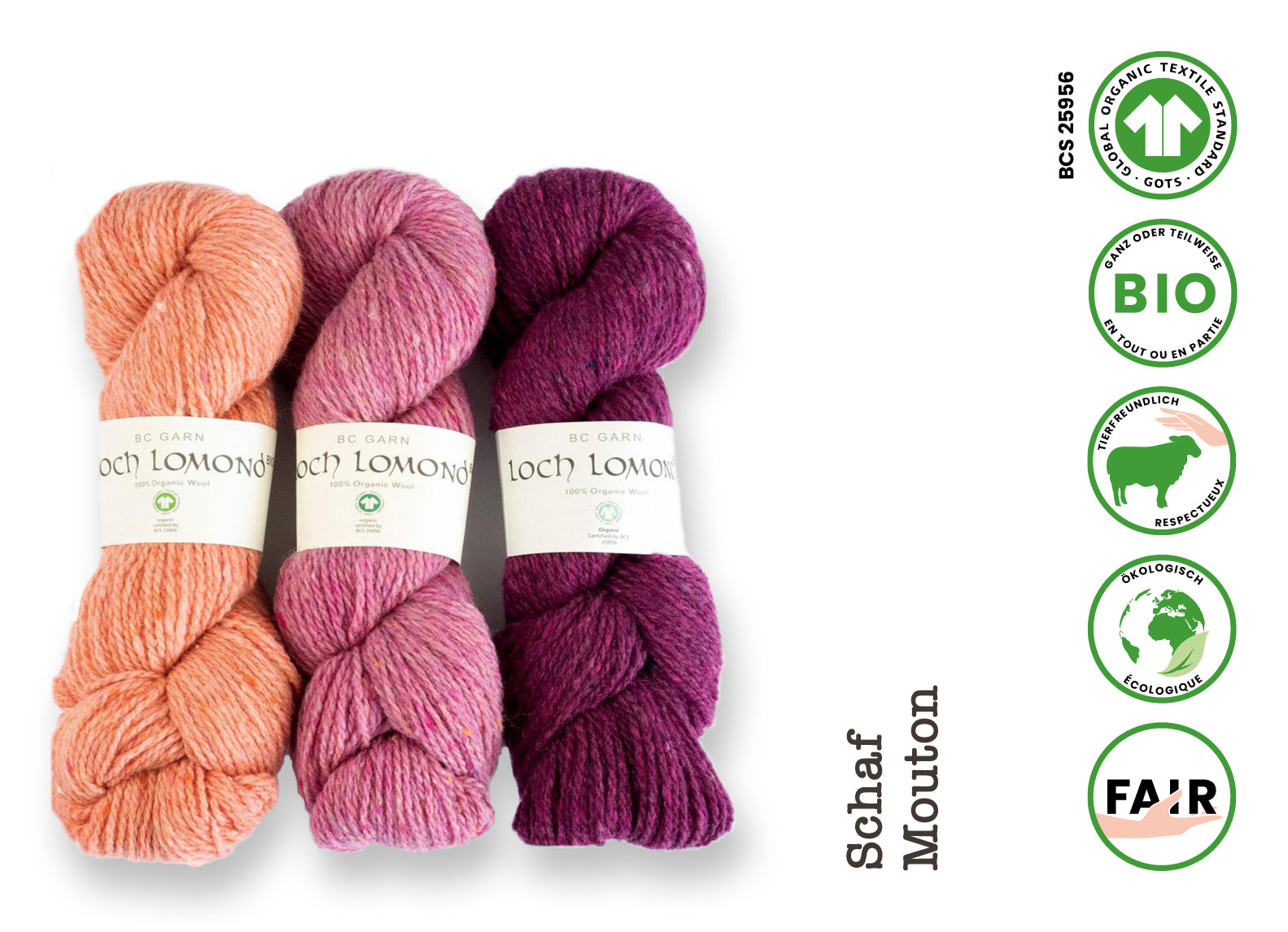 Loch Lomond • Schurwolle bio, GOTS, BC Garn
