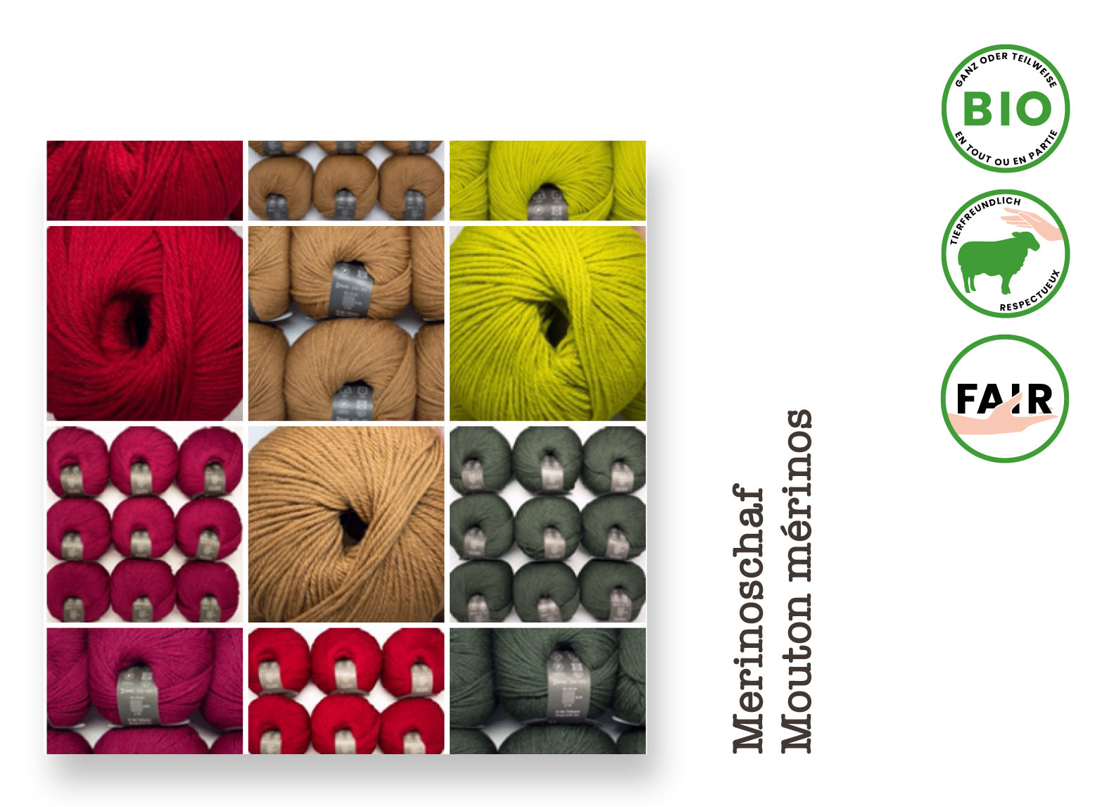 Munja • Schurwolle Merino bio, mulesingfrei, Wollspinnerei Vetsch