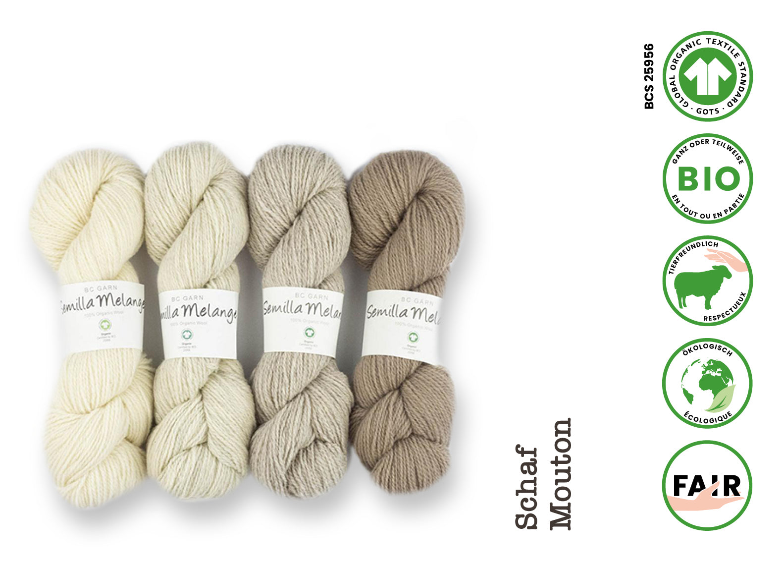 Semilla Melange • Bio-Schurwolle, GOTS, BC Garn